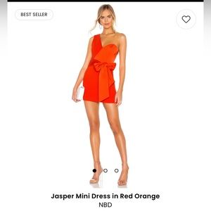 NBD - Red Orange Mini Dress